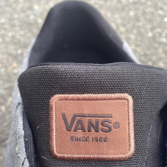 Grey and black mens vans mens 8 womens 10 - Picture 4 of 7